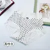 Falda Xiaolan 6052 Retro Lunares con Ribete de Encaje Calzones acanalados para Mujer, de Cintura Media, Amigables con la Piel, Suaves, Alta Elasticidad, que Cubren las Caderas para Chicas Jóvenes