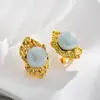 Barroco Medio vintage Moda Distinctivo Clip para Oreja Estilo de Corte Lujo Ligero Pendientes de Moda de Gama Alta Pendientes Mujer