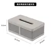 Caja de Pañuelos, Creativa y de Gama Alta, Adecuada para la Sala de Estar, Elegante y Lujosa para Uso Doméstico, Caja de Pañuelos de Cuero de Gama Alta para Escritorio