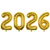 Transfronterizo Nuevo 2026 Digital 16/32/ 40 pulgadas Digital Película de Aluminio Globo Set Año del Caballo Nochevieja Celebración de Año Nuevo Atuendo