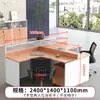 Mobiliario de Oficina al por Mayor Escritorio de Esquina para Personal Escritorio de Oficina Simple Moderno con Veta de Madera Estación de Empleado de Oficina Escritorio de Computadora Silla