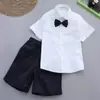 Camisetas Infantis de Manga Curta Fantasias de Performance para Jardim de Infância Pequenos Apresentadores Dia das Crianças Trajes para Coro Estudantil Essenciais da Moda para Crianças