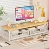 Suporte de Mesa com Gaveta, Multifuncional, Suporte Elevado e Estendido para Laptop, Suporte para Monitor