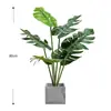 Estilo Ins Escandinavo Planta Artificial Planta Verde Biônica Enfeites Decorativos Monstera Falsa Sala de Estar Interior Árvore em Vaso de Chão