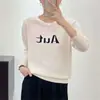 Moda Francesa Rayas Cuello Redondo Tejido para Mujer 2026 Otoño Nuevo Estilo Suéter Holgado Adelgazante Top Versátil que Reduce la Edad