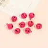 Accesorios de 14 mm de Colores en Forma de Campanilla Pequeña Piezas para Joyería DIY Llavero Campana para Mascotas Adorno Navideño