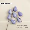 Kit de Materiais para Joias Artesanais com Contas Roxas, Chaveiro Pingente, Acessórios, Brincos, Colar, Pulseira, Contas Soltas