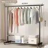 Varal de Chão para Casa Quarto Pendurar Roupas Dobrável Haste Simples Simples Interno Dormitório Móvel Refrigeração Cabideiro
