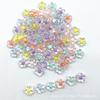 Novas Contas Florais Foscas Acrílicas Transparentes em Contas Pequena Margarida Colorida Pulseira Adorno de Cabeça Corrente para Celular Contas Soltas DIY
