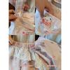 Verano 2025 Estilo Chanel para Niñas Camisola de Oso Estilo Occidental para Niños Dibujos Animados Lindo Pantalones de Pierna Ancha Traje de Princesa