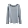 Top Holgado de Manga Larga con Protección Solar y Hombros Descubiertos para Mujer 2026, Nueva Camiseta de Verano de Tencel con Cuello en U y Manga Corta con Diseño de un Hombro