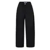 Pantalones Cargo Anchos Color Caqui para Mujer, Nuevos Pantalones Rectos Sueltos de Cintura Alta para Otoño e Invierno, Jeans de Moda Versátiles para Chica Popular
