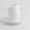 Xícara de Café e Pires de Porcelana Fina Casual Branco Puro Xícara Europeia Latte Italiano Flor Cerâmica Chá da Tarde Xícara de Chá Pequena de Luxo