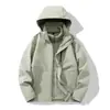 Nova Jaqueta de Esqui Outono Inverno para Exterior Masculina Feminina Estilo Casal Capuz Removível Impermeável Corta-Vento Top Três em Um