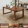 Escritorio grande largo para sala de estar, mesa grande de madera maciza, mesa de comedor rectangular, banco de trabajo, escritorio para estudio en casa y oficina estilo mid-century