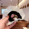 Goma para el pelo de malla con perlas estilo ballet para mujer, moderna y a la moda, adecuada para coletas, suave y versátil, con un aire juvenil
