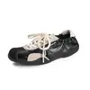 Zapatos de Entrenamiento Alemanes de Cuero Genuino para Mujer Bloque de Color Nuevo Estilo Otoño Suela Plana Zapatos Deportivos Casuales Suela Suave Zapatos de Forrest Gump Zapatos de Tabla Suministro Exclusivo Transfronterizo