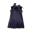 Vestido de Estilo Preppy para Niñas Verano 2024 Vestido Polo para Bebé Niña Chaleco Infantil Falda Plisada para Niñas Pequeñas y Jóvenes