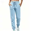 Pantalones Deportivos para Mujer para Exportación, Joggers de Felpa Otoño e Invierno, Pantalones Largos para Correr, Pantalones Ajustados de Cintura Elástica de Moda al por Mayor