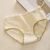Pantaletas de algodón puro estilo japonés para mujer, de cintura media, entrepierna 100% algodón antibacteriano, simples, cómodas, transpirables, sexys calzones tipo triángulo para niñas
