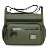 Bolso de hombro grande para hombre estilo japonés y coreano impermeable resistente al desgaste multibolsillo Bolso de negocios bolso cruzado de negocios casual para hombre