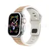 Nova pulseira de silicone bicolor para Apple Watch série S11, oferecendo um visual e toque premium