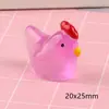 Accesorios de resina de pollito amarillo luminoso de dibujos animados material para manualidades diy carcasa de teléfono móvil pegatinas para refrigerador decoración de coche adornos pequeños