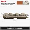 Fábrica de muebles Foshan, sofá de cuero, capa superior de piel de vaca, sala de estar, sofá Connery, simple, moderno, apartamento pequeño