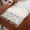 Bandeira de Mesa Tricotada de Luxo Leve Americana Transfronteiriça Moderna Simples Tecida à Mão Pano de Cobertura Americano Pano de Cobertura para Mesa de Centro Toalha de Mesa Atacado
