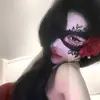 Máscara de Flor Negra de Halloween Fiesta de Máscaras Misteriosa Máscara de Media Cara Máscara para Ojos Maquillaje Máscara Nocturna