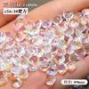 Diamante K9 de Moda de Alta Calidad Fondo Puntiagudo Ovalado en Forma de Corazón Cuadrado Hielo Transparente Iridiscente Pedrería para Arte de Uñas Decoraciones para Uñas
