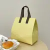 Bolsas térmicas descartáveis para assar, especificamente projetadas para viagem, bolsas de embalagem de folha de alumínio espessada para pão e sobremesas, atacado
