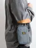 Mini Bolso para Teléfono Móvil de Hombre Lona Casual Bolso Pequeño de Hombro Moderno Versátil Portátil Bolso de Hombro para Herramientas de Moda Bolso Cruzado de Tendencia