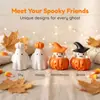 Set de Decoración Transfronterizo de Fantasma Lindo de Halloween y Calabaza Mini Adorno de Escritorio Accesorios para Fiesta Temática de Brujas