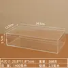 Caja de Almacenamiento Rectangular de Plástico Transparente con Tapa, Exhibidor Acrílico para Tarjetas de Modelo, Caja de Empaque para Regalo para Acuarios