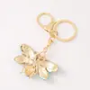Metal Strass Inseto Mariposa Criativo Chaveiro Anel Carro Mochila Pingente de Chave Yiwu Pequenos Produtos Atacado