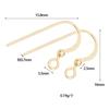 Populares Transfronterizos Oro de 14K Gancho para la Oreja Colgante Pendientes Accesorios para Pendientes DIY Joyería Materiales Hechos a Mano Venta al por Mayor Ganchos para la Oreja
