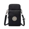 Nueva Bolsa para Teléfono Móvil Estilo Coreano Bolso de Hombro Cruzado Monedero de Nylon para Monedas Bolsa para Correr al Aire Libre Bolsa Deportiva para el Brazo Bolso de Mujer Mini