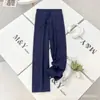 Lulu Bling Mismo Estilo que en la Tienda, Pantalones Deportivos Casuales de Pierna Ancha para Mujer, Cintura Alta, Control de Abdomen, Cordón, Pantalones Rectos Adelgazantes