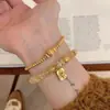 Pulseira de Fio Vermelho Pequeno Cabacinho Cor Conservada Banhada a Ouro 24K Acessório de Mão Tecido Personalizado Retrô