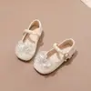 Zapatos para Niña Zapatos de Princesa 2026 Primavera y Otoño Nuevos Zapatos de Cuero para Niños Otoño Bebé Cristal Brillante Pedrería Zapatos Individuales