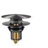 Tapa Selladora de Rebosadero para Lavabo Tapa Decorativa Enchufe Anti-Olor de Cobre Puro Accesorios para Agujero de Rebosadero de Lavabo de Baño