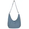 Bolsa de Tela Impermeable Ultraligera Japonesa Unisex Versátil Hombro Cruzada Multifuncional Nylon Ligero Gran Capacidad Bolsa Croissant