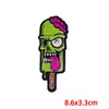Parche Bordado de Calavera Punk con Respaldo Adhesivo, Parche de Cinta Estilo Europeo y Americano, Parche de Cabeza de Fantasma Popular de Aliexpress para DIY