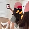 2025 Versión Coreana Gorra de Béisbol para Mujer con Palma de Mickey Hace que la Cara se Vea Más Pequeña Adecuada para Cara Cuadrada y Redonda Gorra con Orejas de Mickey de Dibujos Animados