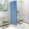 Loja de Roupas Cabine de Prova Móvel em Forma de U Cortina Instalação Simples Sem Ferramentas Trilho para Cabine de Prova Rack de Exposição Portátil para Vestiário