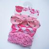 Diadema para Bebé Transfronteriza Juego de Tres Piezas Lazo Estampado Diadema para Bebé Lindo Elástico Set de Adornos para la Cabeza para Niñas