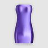 Vestido de Yoga Metálico Stretch Justo Sem Alças, Saia Curta Bodycon, Vestido Bodycon Justo Sem Alças Hot Girl