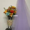 Jardim de Infância Atmosfera de Cores de Outono Criação de Ambiente Série Amarela Malha Decorativa de Fundo Decoração de Teto de Casamento Cortina de Gaze Laranja