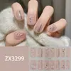 ZX Estéreo Impermeable Esmalte de Uñas en Gel Sin Horneado Película Adhesivo Completo Estilo Simple Manicura Avanzada Papel de Película Adhesivo para Uñas Venta al por Mayor